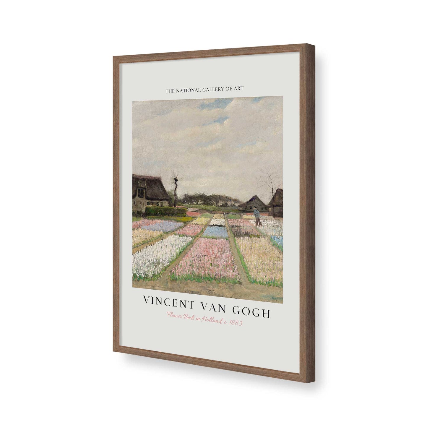 [Color:Walnut], Picture of art in a Walnut frame of the corner