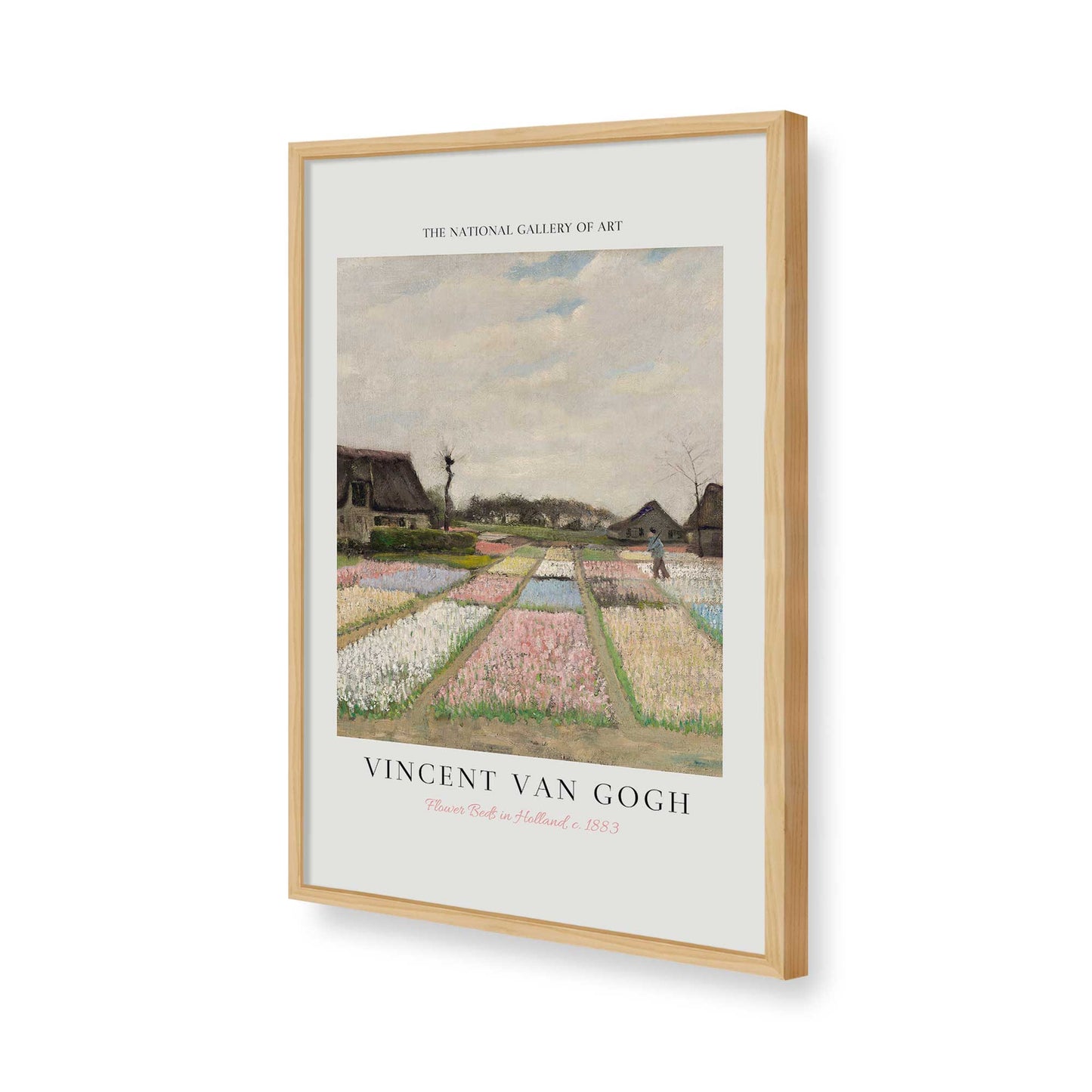 [Color:American Maple], Picture of art in a American Maple frame of the corner