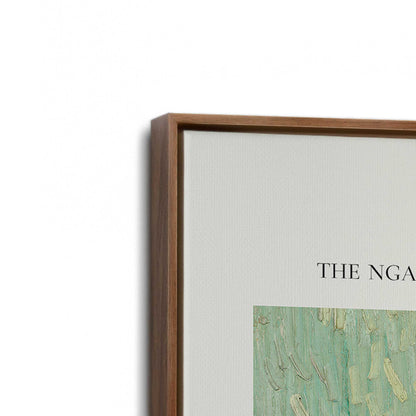 [Color:Walnut], Picture of art in a Walnut frame at an angle