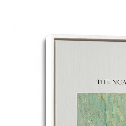 [Color:Opaque White], Picture of art in a White frame at an angle