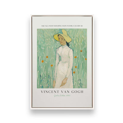 [Color:Opaque White], Picture of art in a White frame