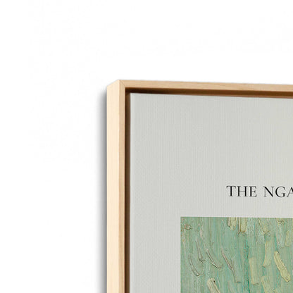 [Color:American Maple], Picture of art in a American Maple frame at an angle
