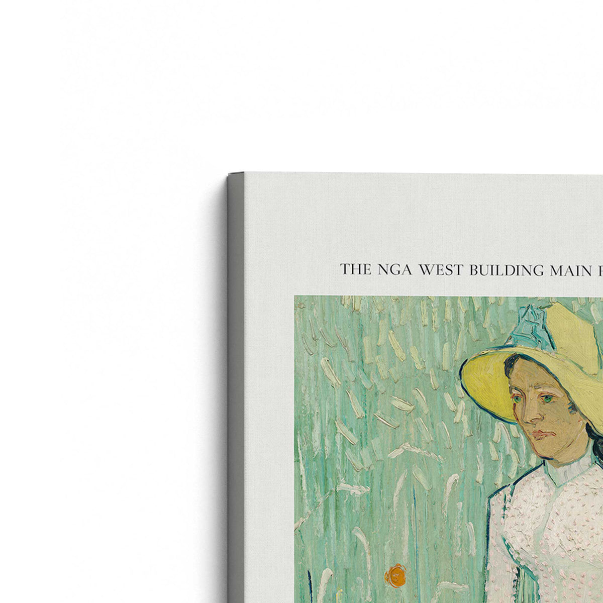 [Color:Stretched Canvas], Picture of the corner of the art