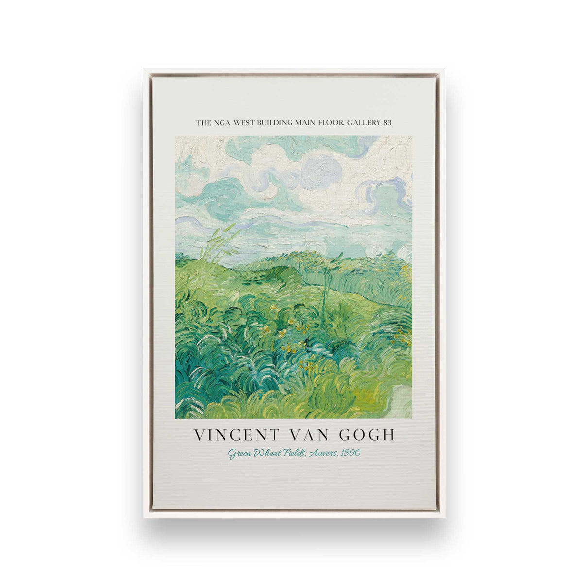 [Color:Opaque White], Picture of art in a White frame