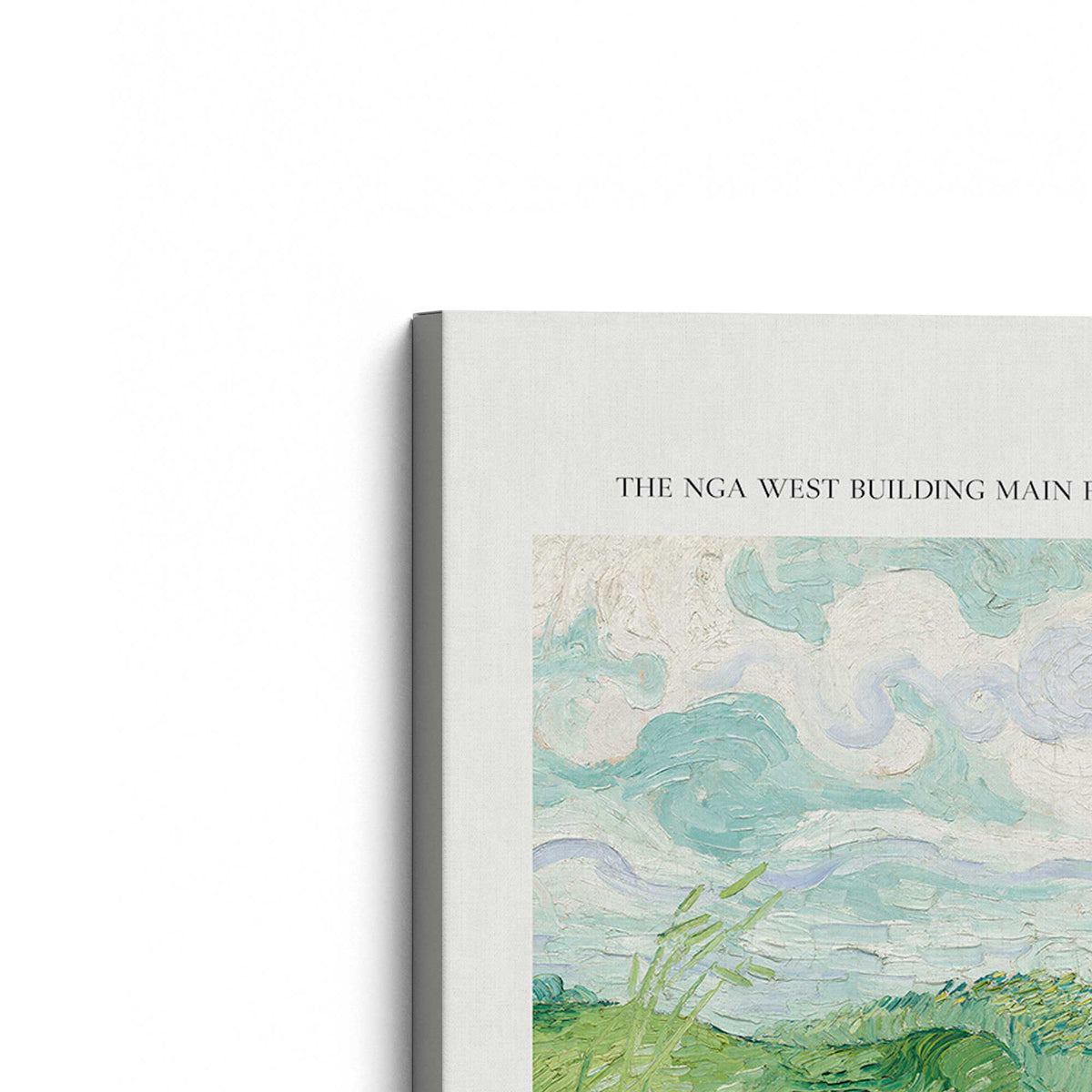 [Color:Stretched Canvas], Picture of the corner of the art