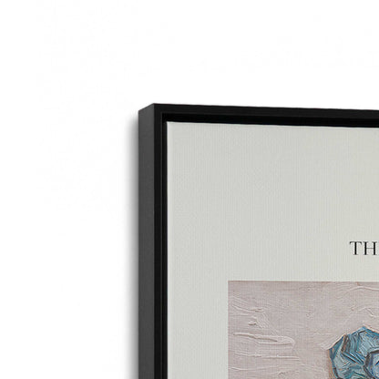 [Color:Satin Black], Picture of art in a Satin Black frame at an angle
