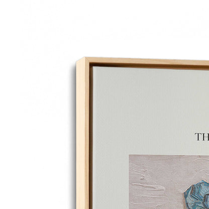 [Color:American Maple], Picture of art in a American Maple frame at an angle