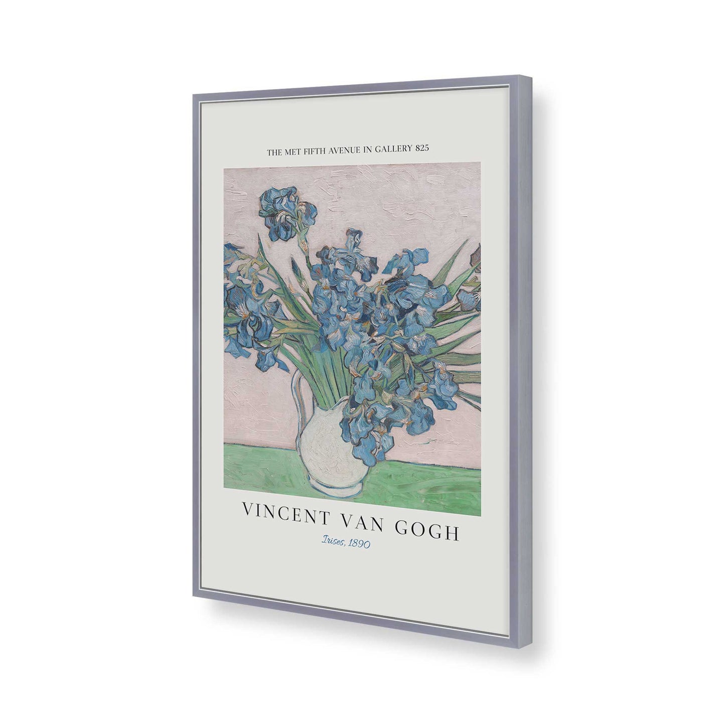 [Color:Polished Chrome], Picture of art in a Polished Chrome frame of the corner
