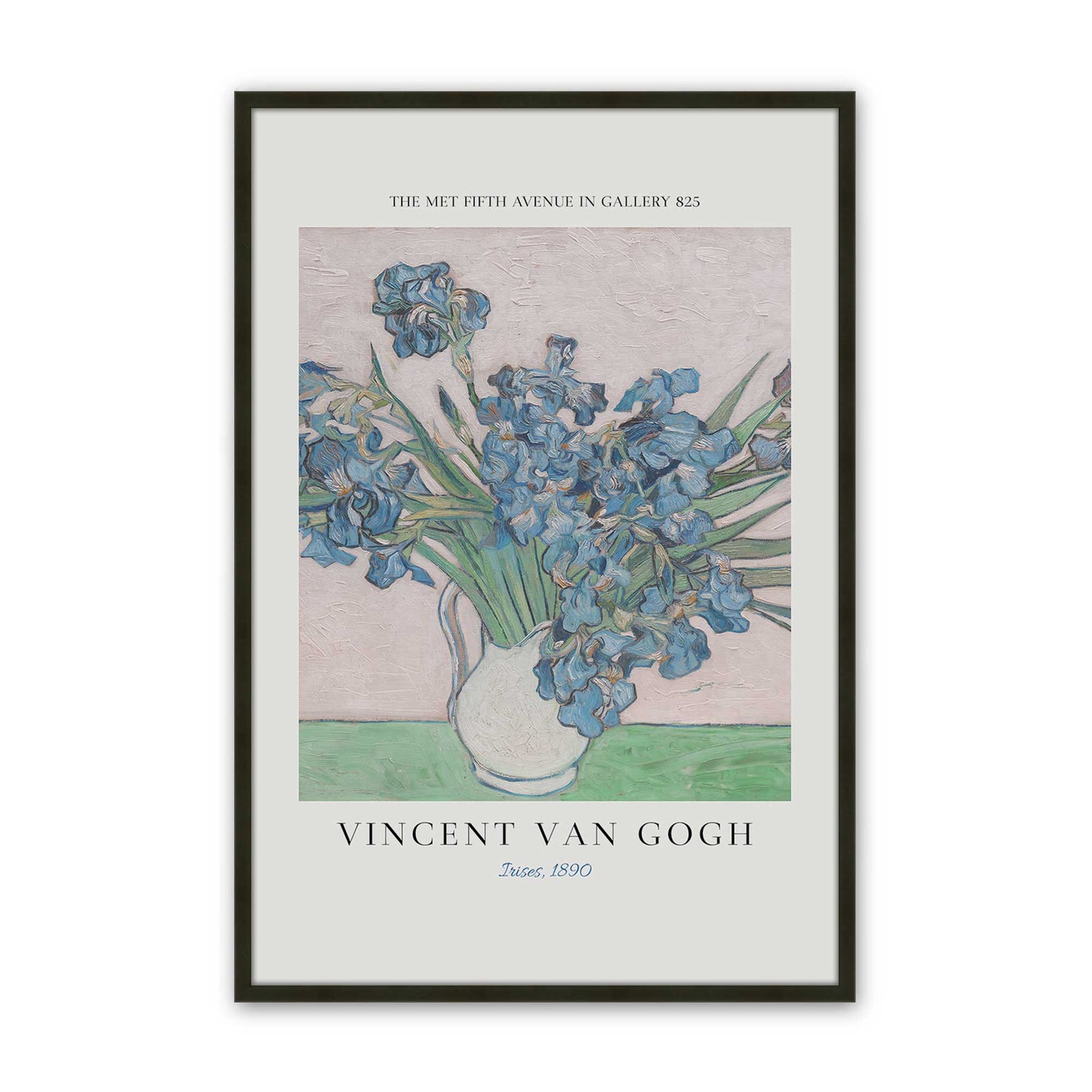 [Color:Satin Black], Picture of art in a Satin Black frame