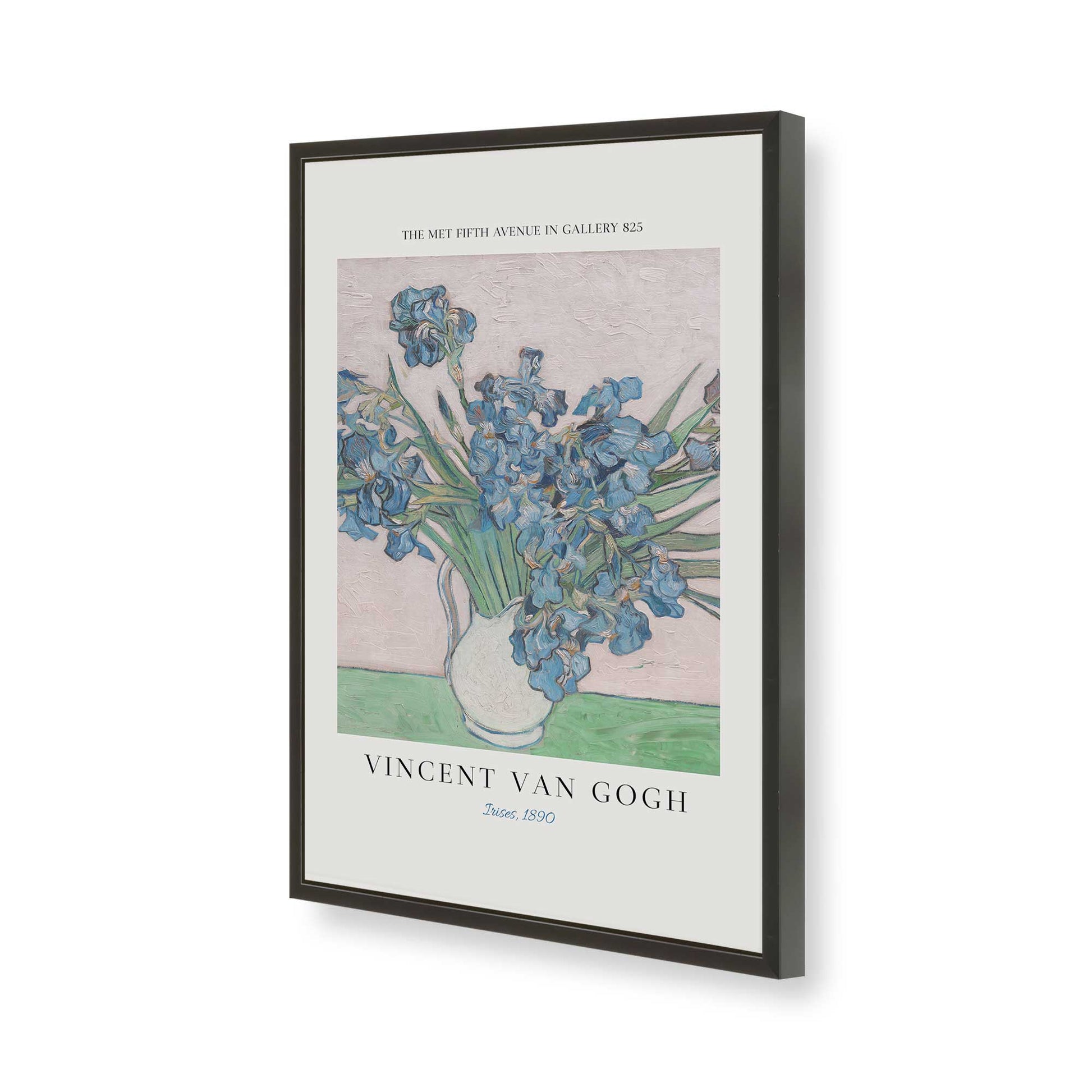 [Color:Satin Black], Picture of art in a Satin Black frame of the corner