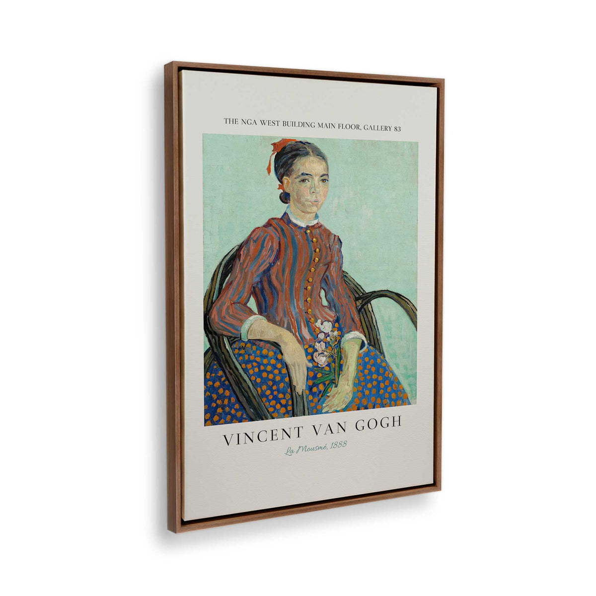 [Color:Walnut], Picture of the corner of the art