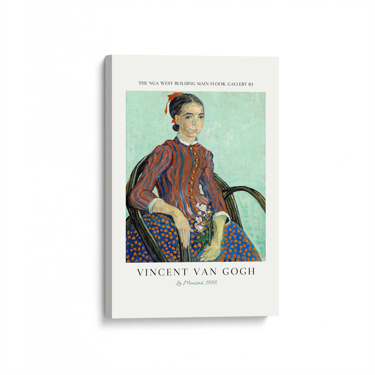 [Color:Stretched Canvas], Picture of art at an angle