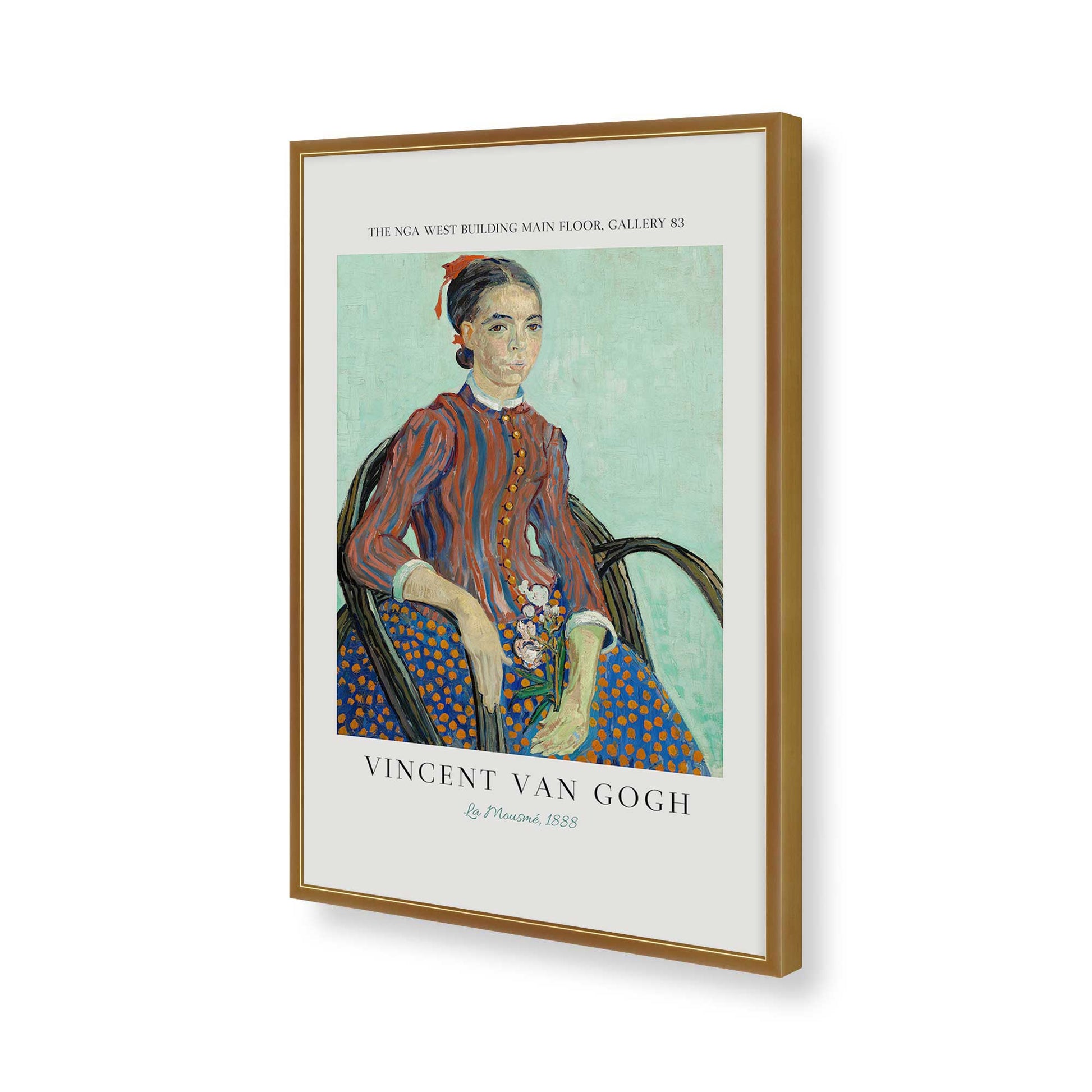 [Color:Polished Gold], Picture of art in a Polished Gold frame of the corner