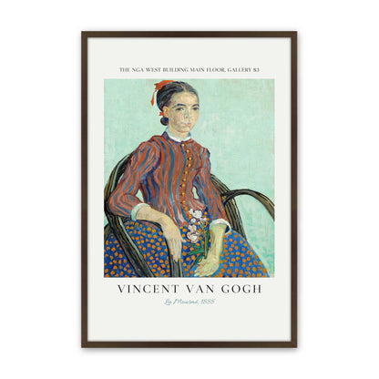 [Color:Brown], Picture of art in a Brown frame