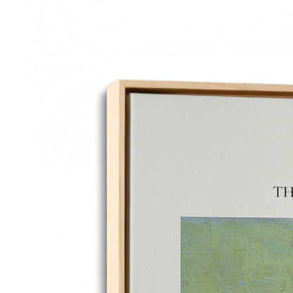 [Color:American Maple], Picture of art in a American Maple frame at an angle