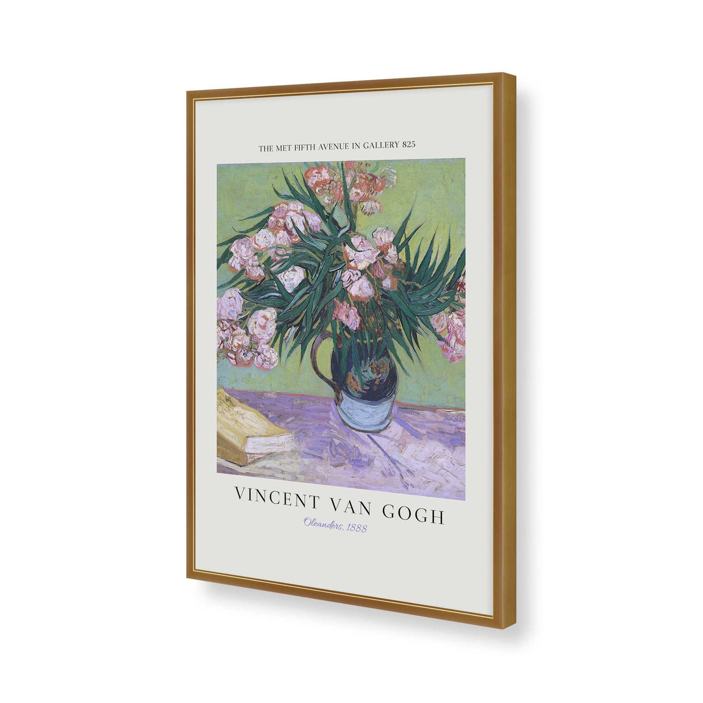 [Color:Polished Gold], Picture of art in a Polished Gold frame of the corner