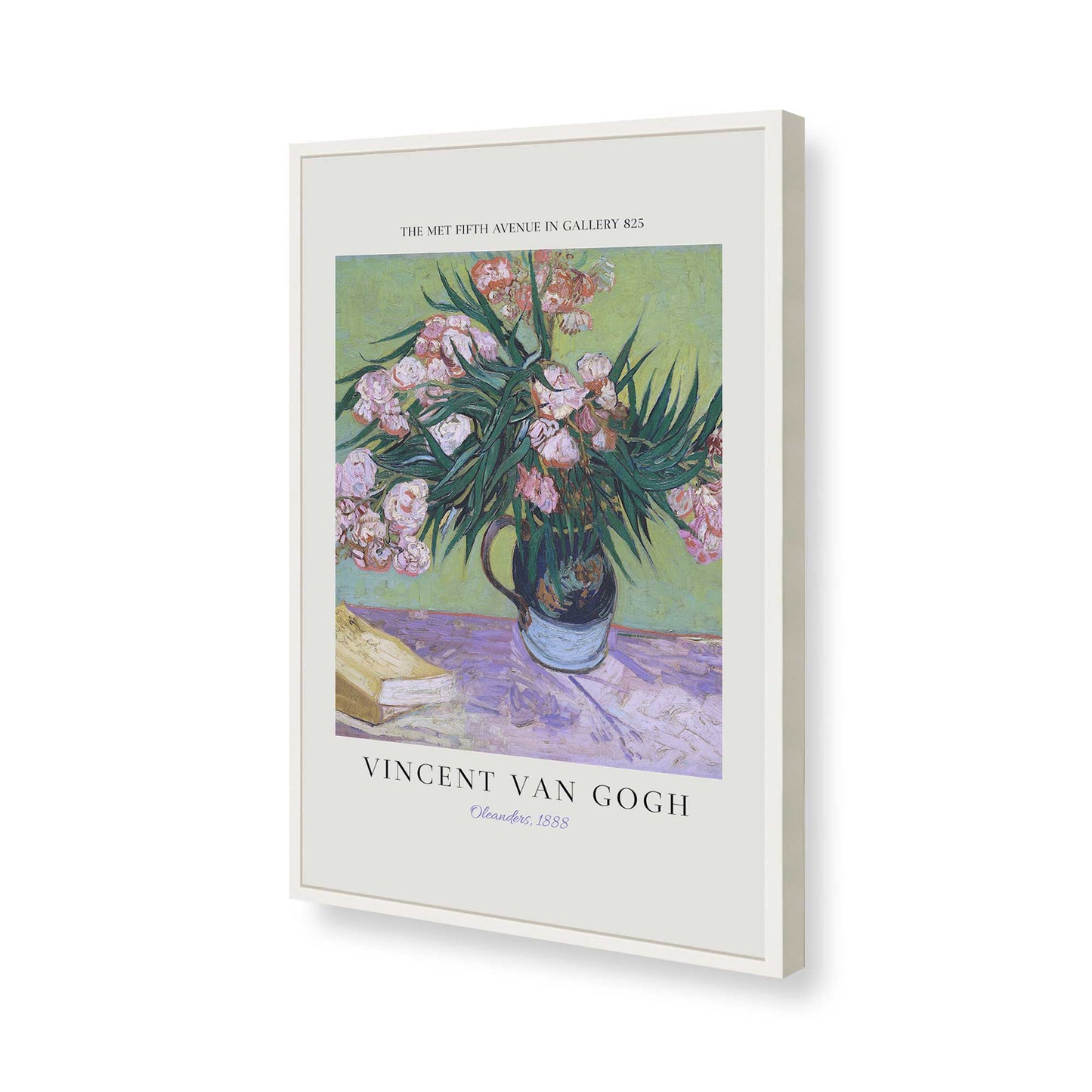[Color:Opaque White], Picture of art in a Opaque White frame of the corner