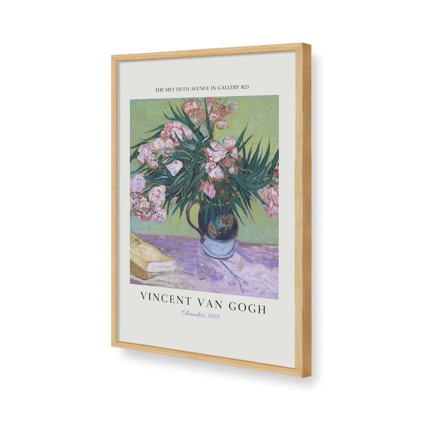 [Color:American Maple], Picture of art in a American Maple frame of the corner