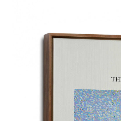 [Color:Walnut], Picture of art in a Walnut frame at an angle