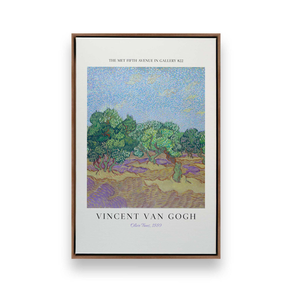 [Color:Walnut], Picture of art in a Walnut frame