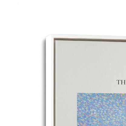 [Color:Opaque White], Picture of art in a White frame at an angle