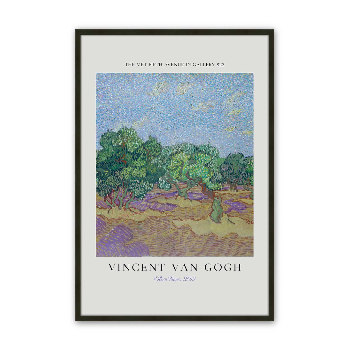 [Color:Satin Black], Picture of art in a Satin Black frame