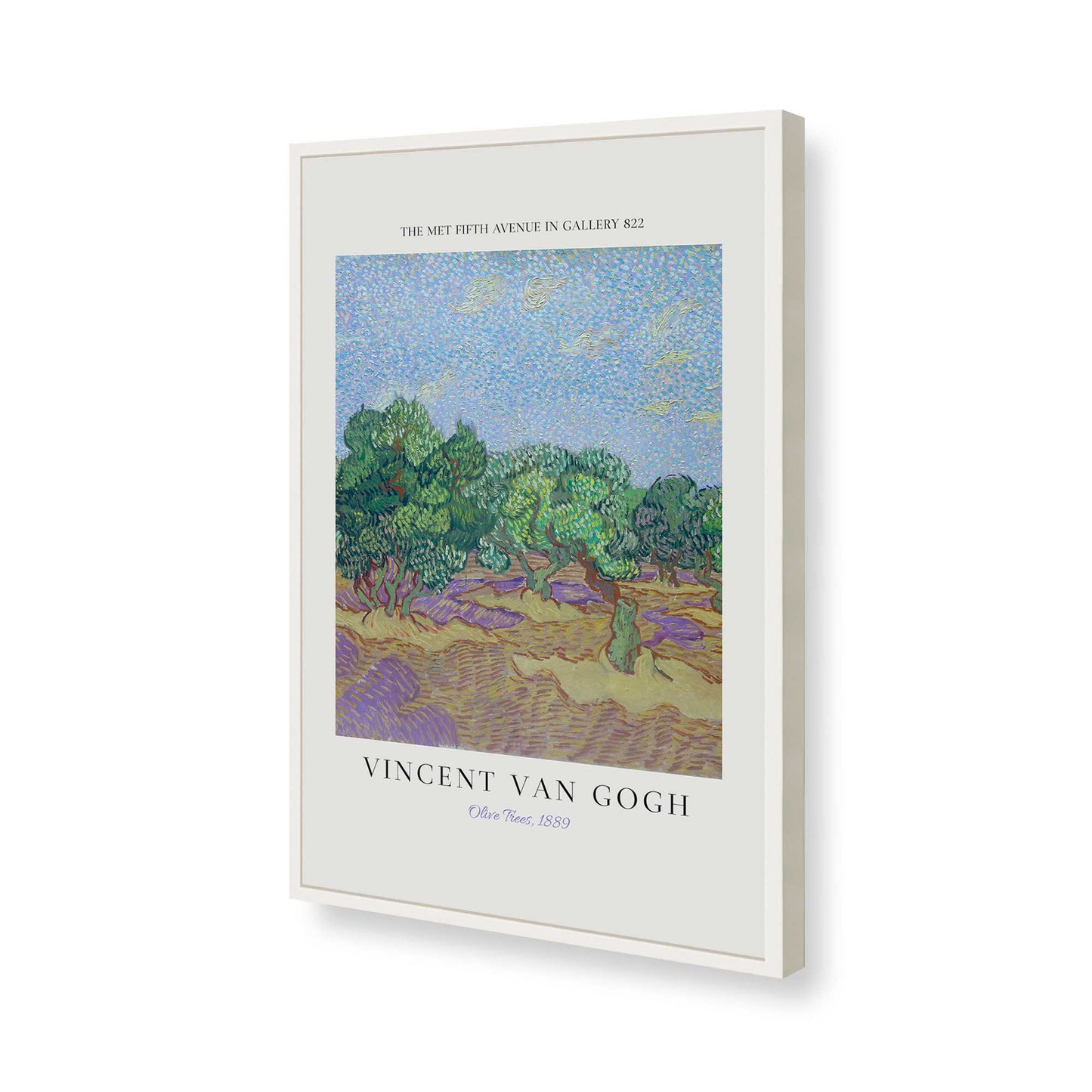 [Color:Opaque White], Picture of art in a Opaque White frame of the corner