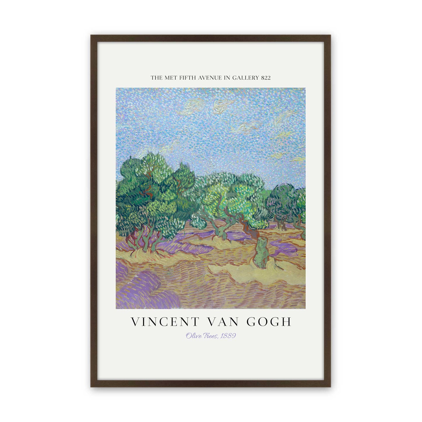 [Color:Belvinder Brown], Picture of art in a Belvinder Brown frame