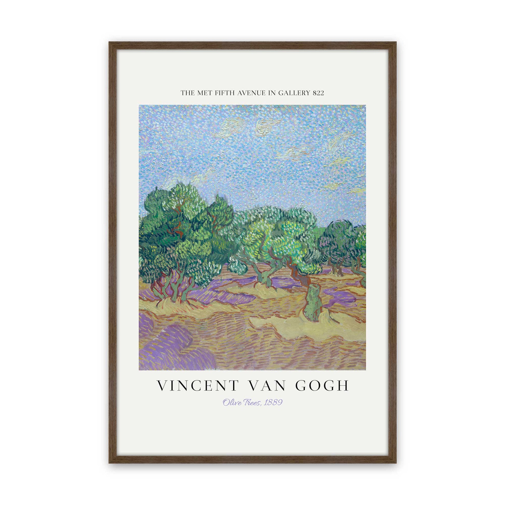 [Color:Walnut], Picture of art in a Walnut frame