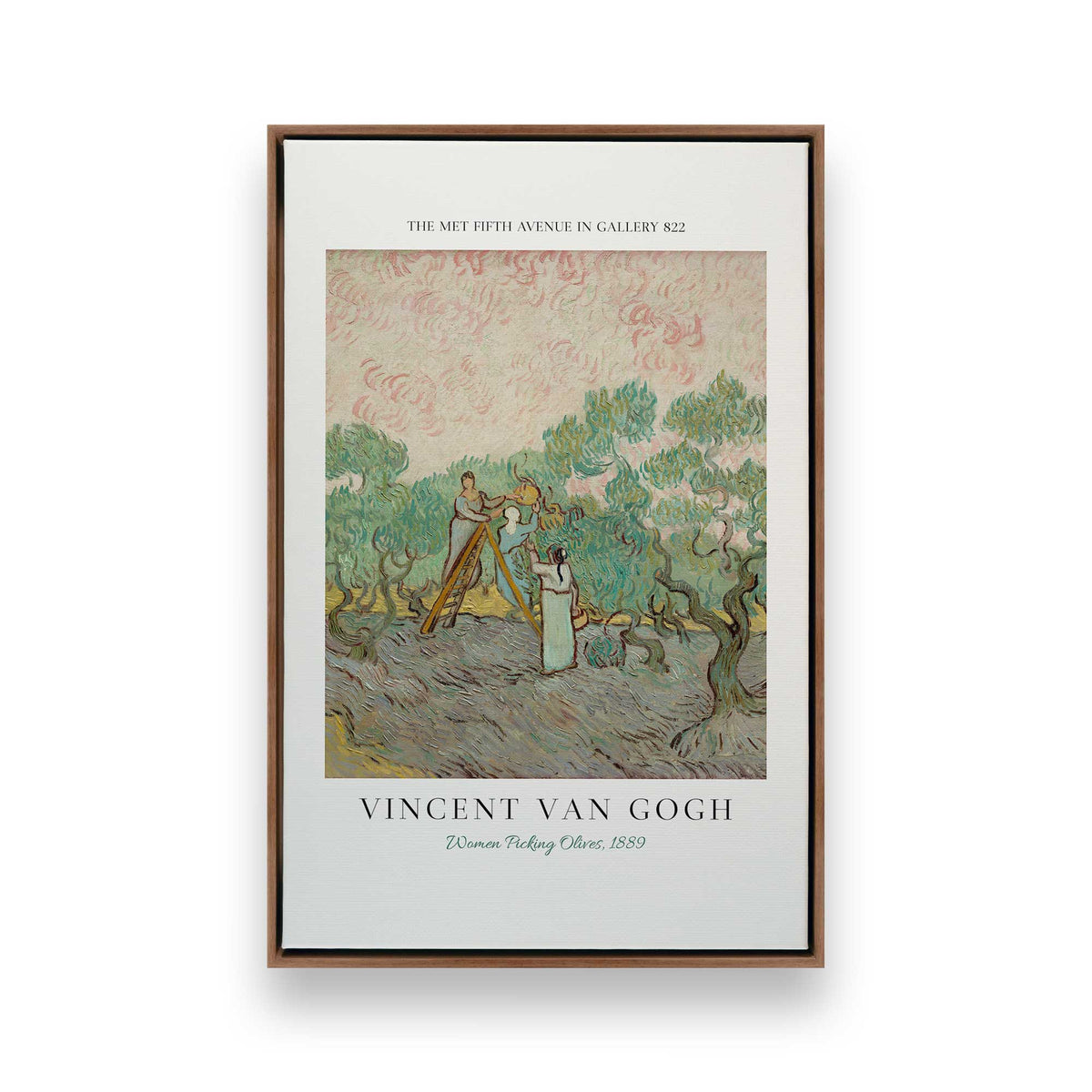 [Color:Walnut], Picture of art in a Walnut frame