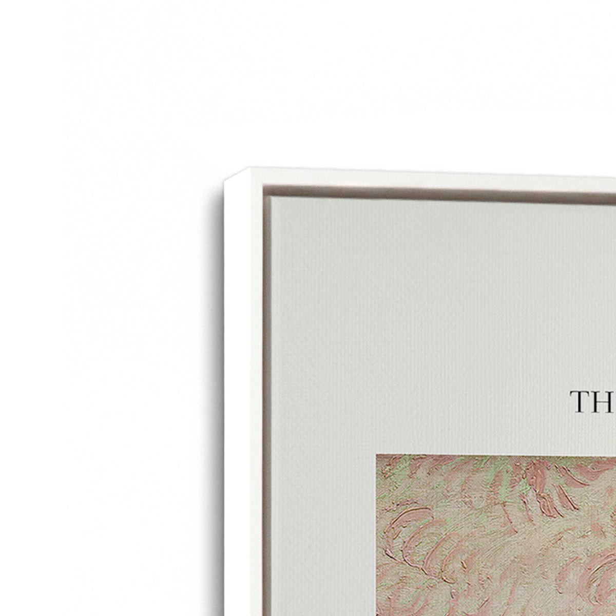 [Color:Opaque White], Picture of art in a White frame at an angle