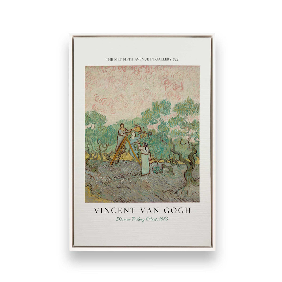 [Color:Opaque White], Picture of art in a White frame