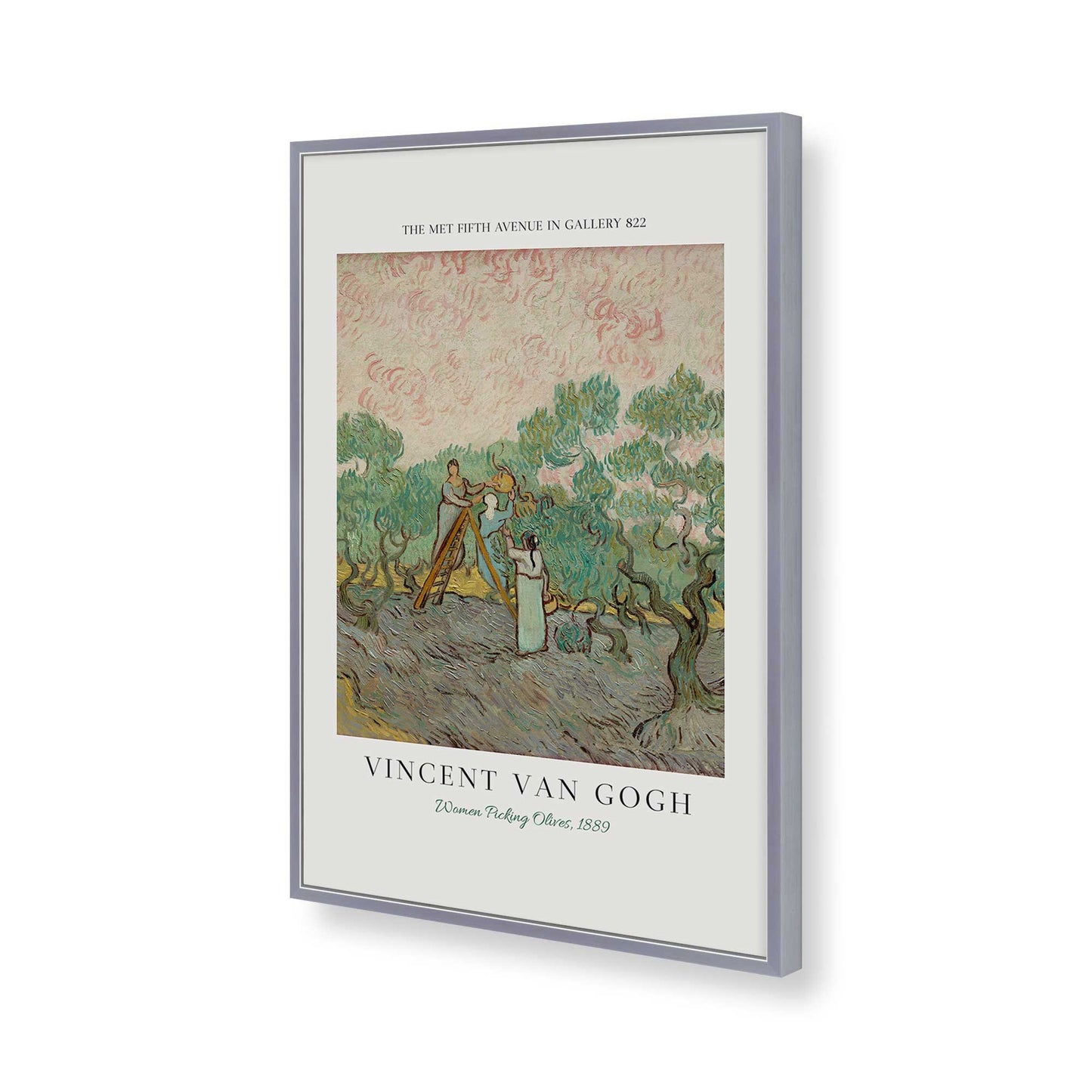 [Color:Polished Chrome], Picture of art in a Polished Chrome frame of the corner