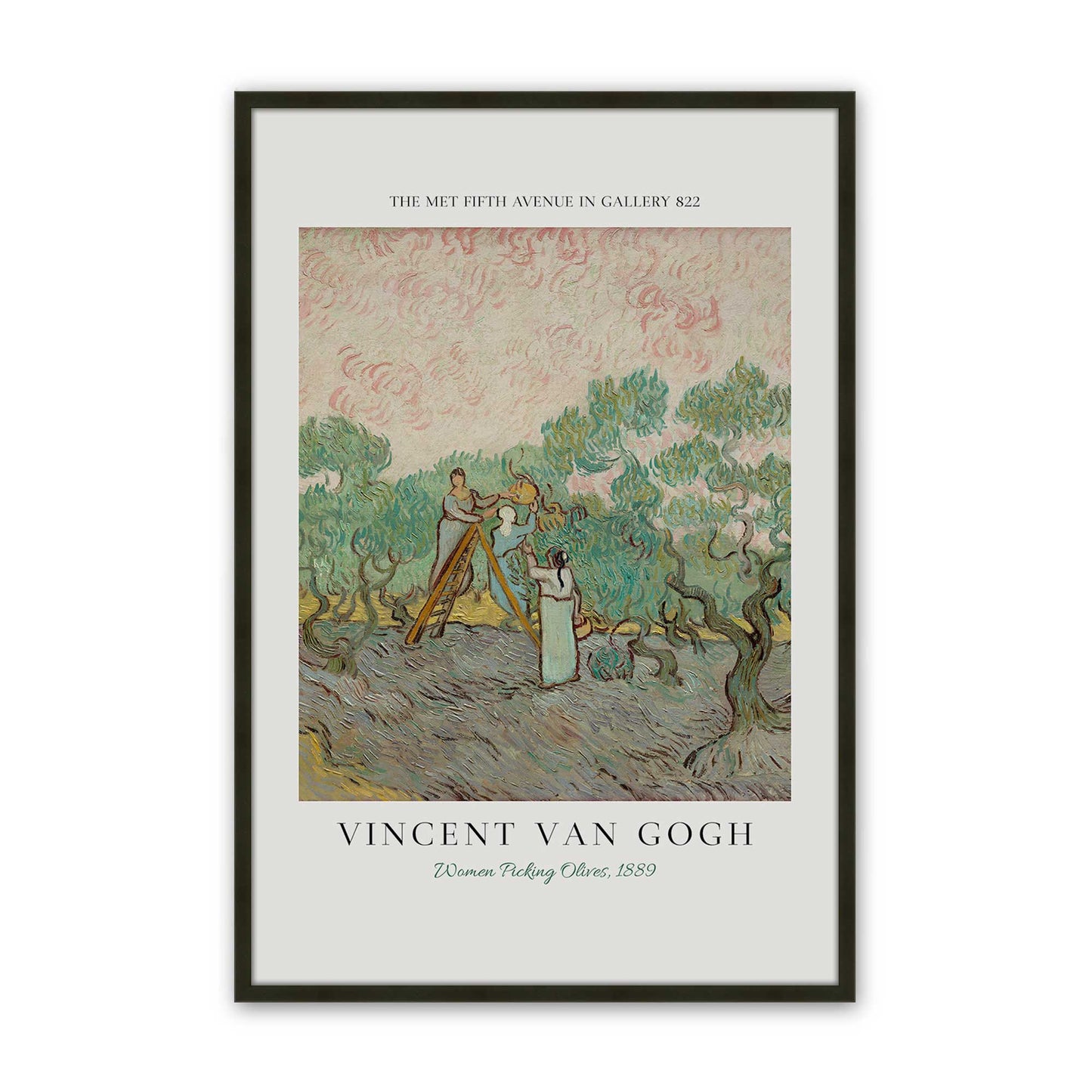 [Color:Satin Black], Picture of art in a Satin Black frame