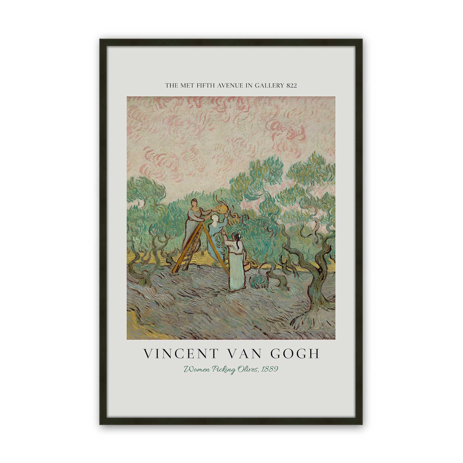 [Color:Satin Black], Picture of art in a Satin Black frame