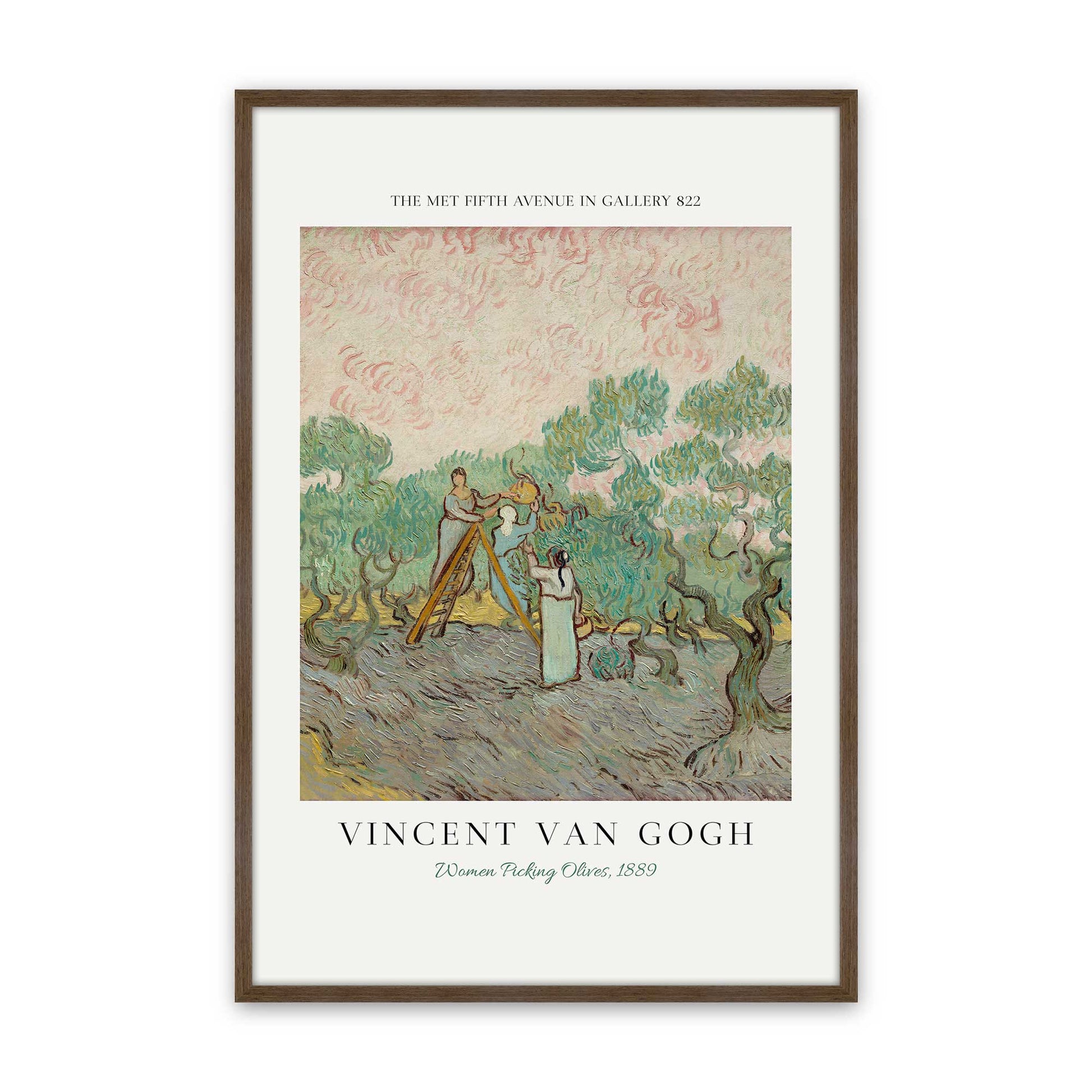 [Color:Walnut], Picture of art in a Walnut frame