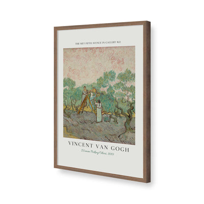 [Color:Walnut], Picture of art in a Walnut frame of the corner