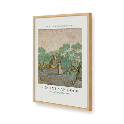 [Color:American Maple], Picture of art in a American Maple frame of the corner