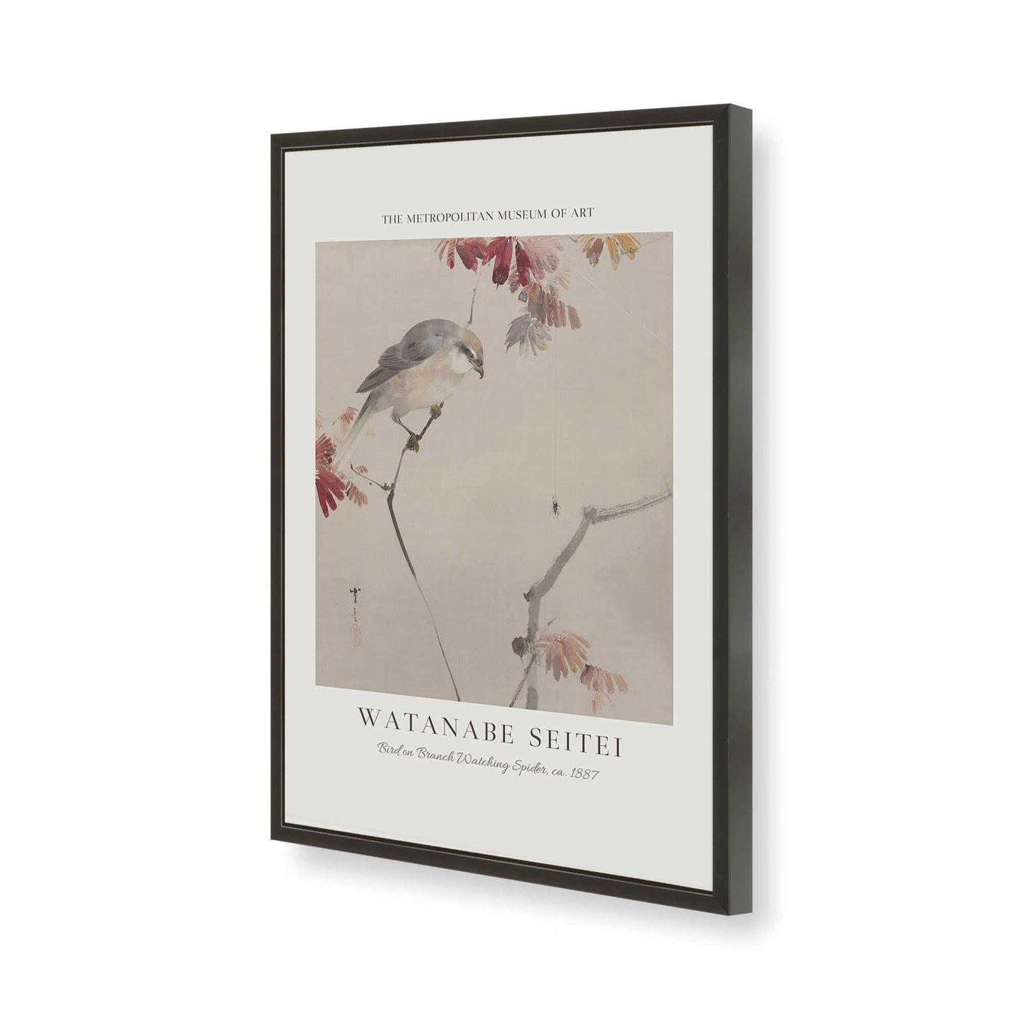 [Color:Satin Black], Picture of art in a Satin Black frame of the corner