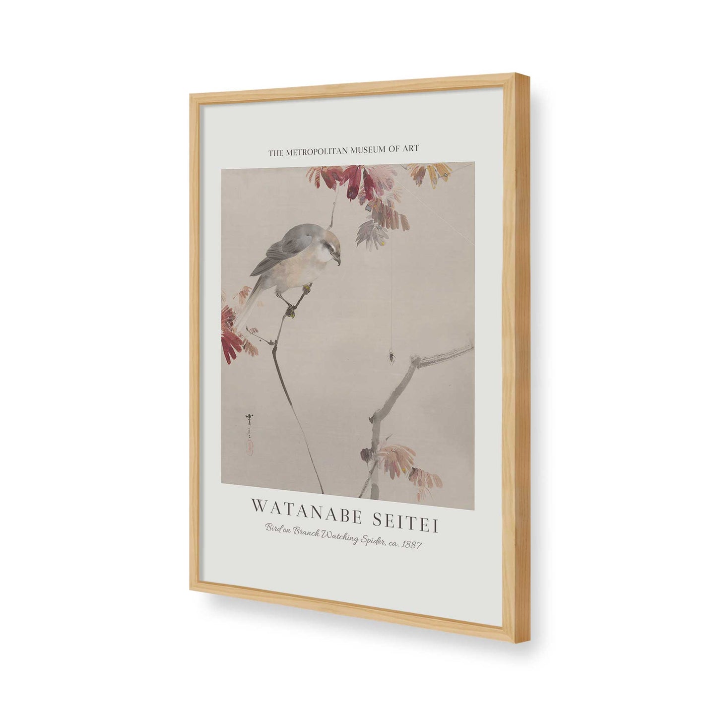 [Color:American Maple], Picture of art in a American Maple frame of the corner