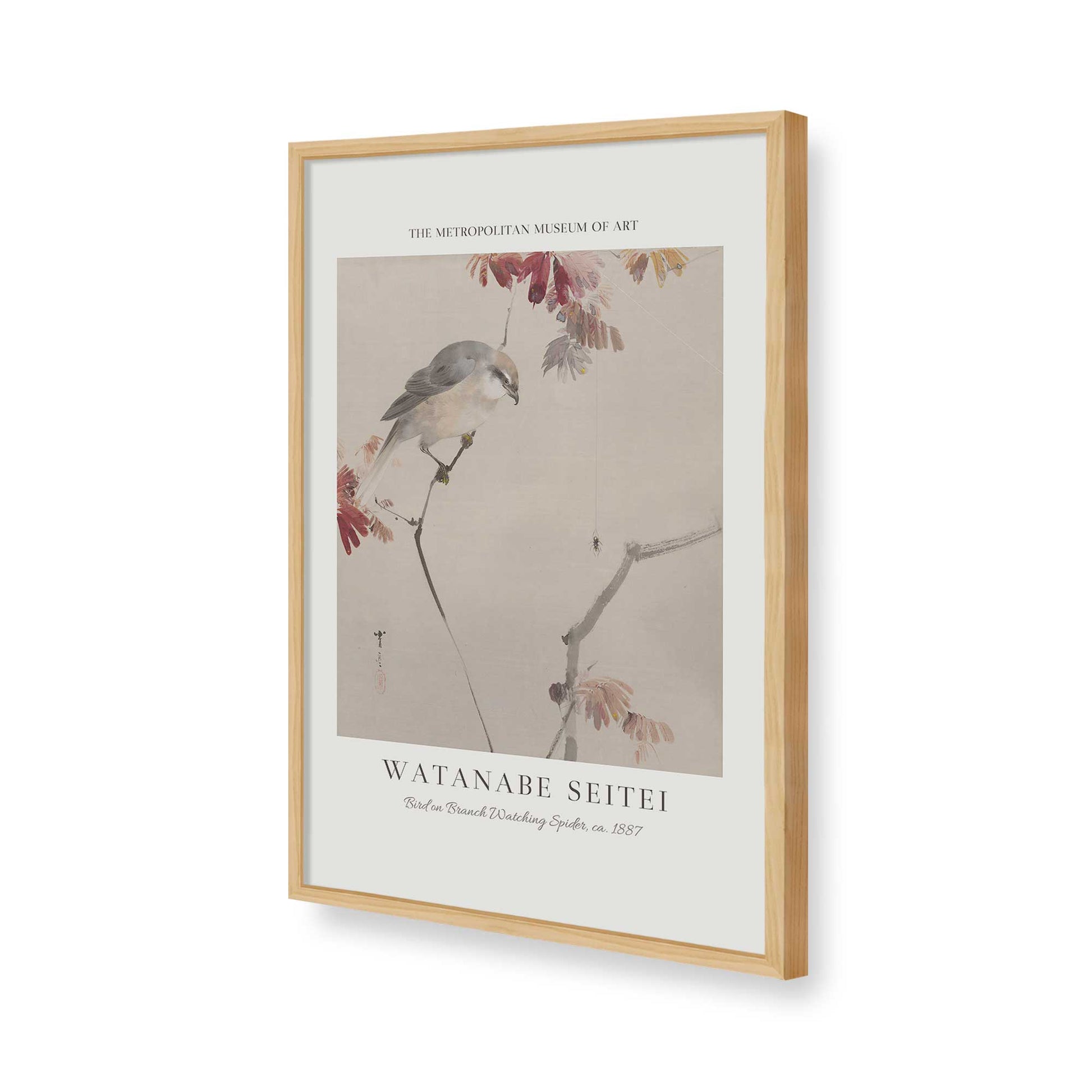 [Color:American Maple], Picture of art in a American Maple frame of the corner