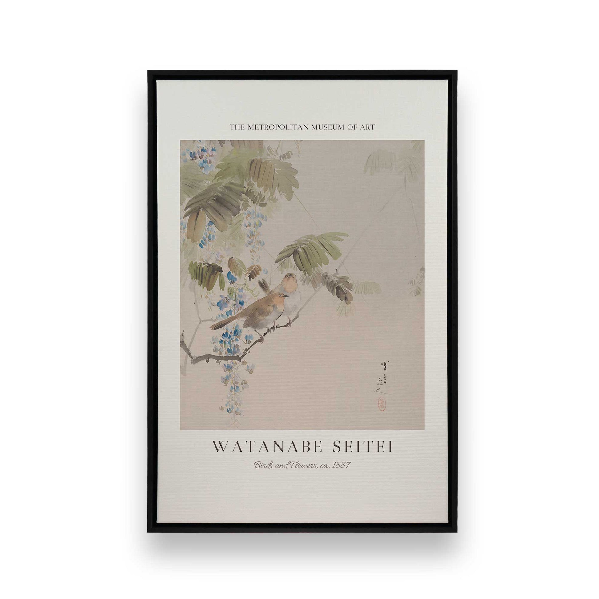 [Color:Satin Black], Picture of art in a Satin Black frame