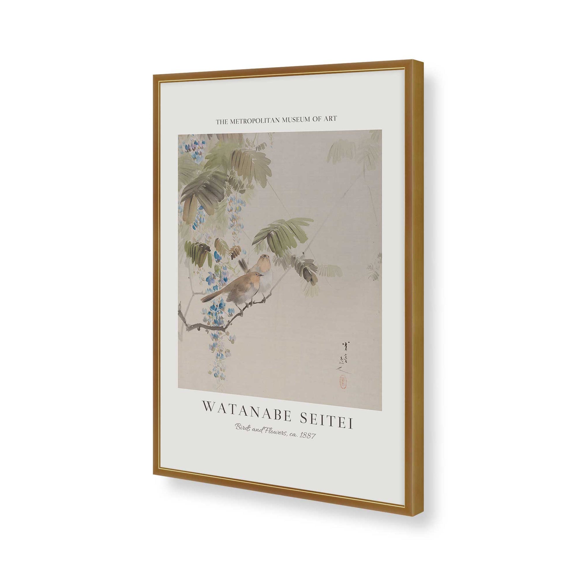 [Color:Polished Gold], Picture of art in a Polished Gold frame of the corner