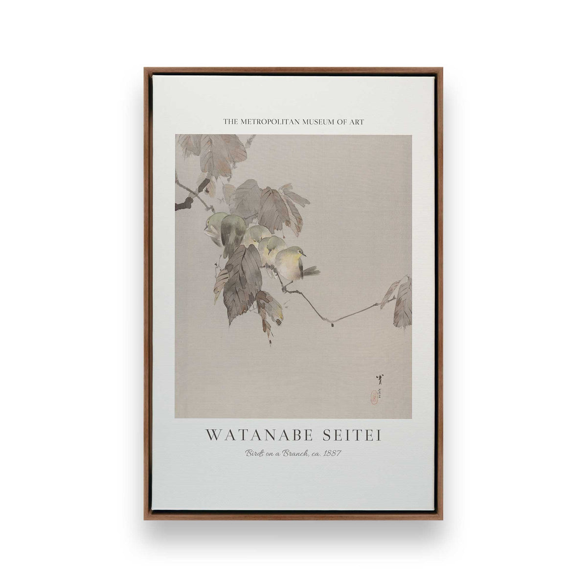 [Color:Walnut], Picture of art in a Walnut frame