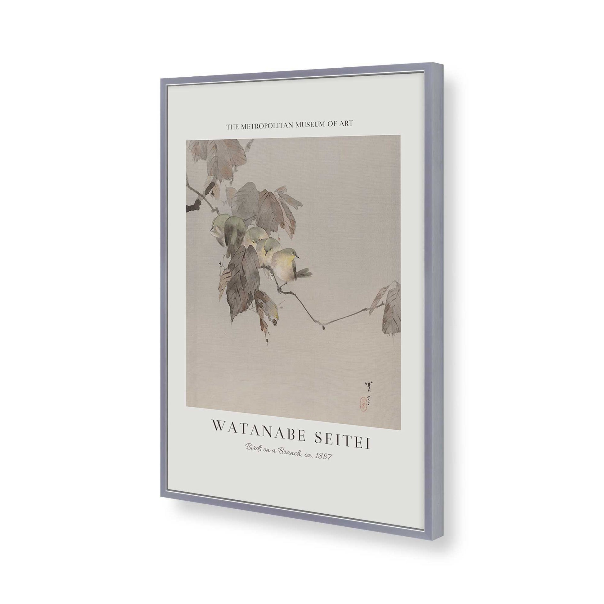 [Color:Polished Chrome], Picture of art in a Polished Chrome frame of the corner