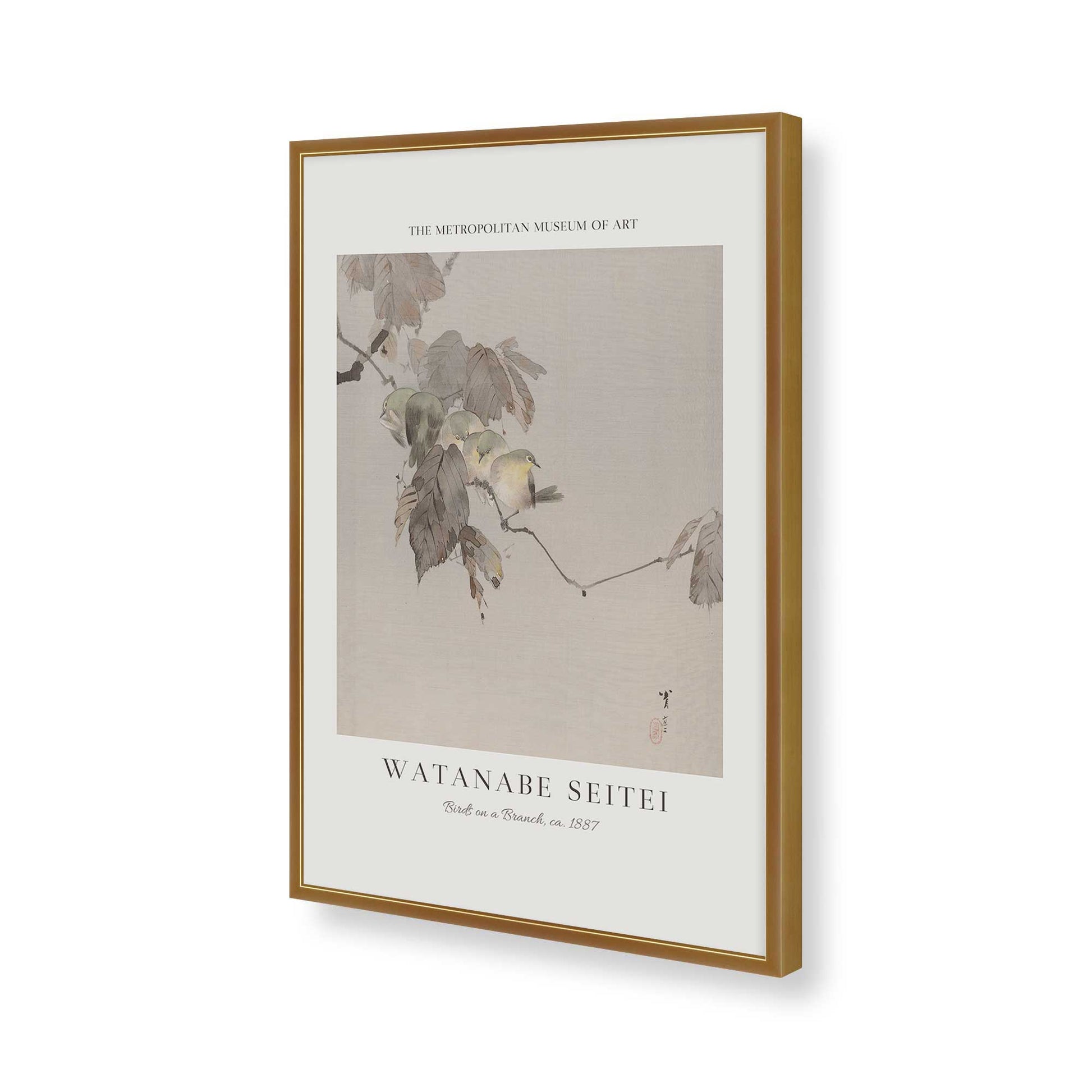 [Color:Polished Gold], Picture of art in a Polished Gold frame of the corner