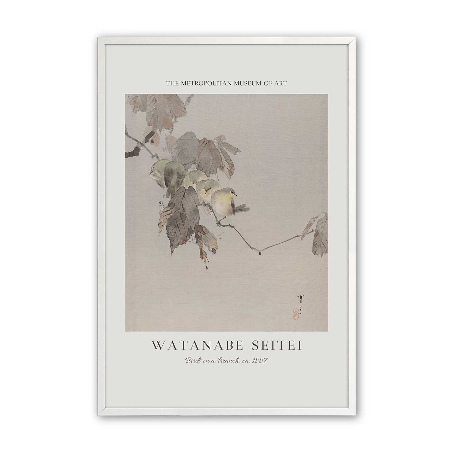 [Color:Opaque White], Picture of art in a Opaque White frame