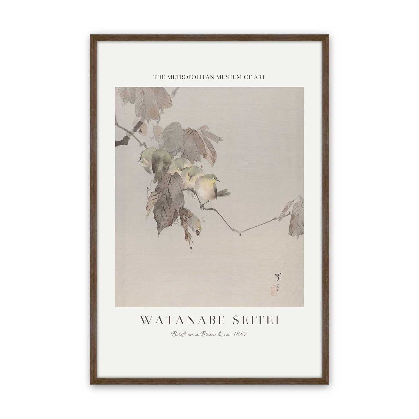 [Color:Walnut], Picture of art in a Walnut frame