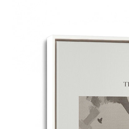 [Color:Opaque White], Picture of art in a White frame at an angle