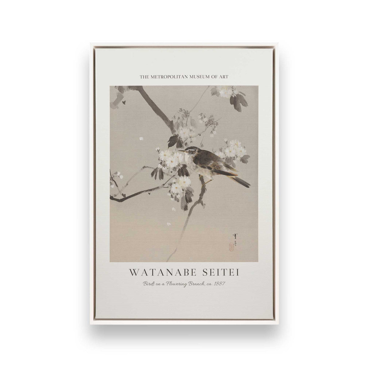 [Color:Opaque White], Picture of art in a White frame